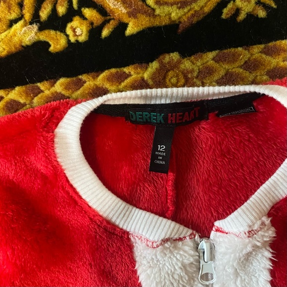 Kids Size 12 Santa fleece Onesie - Picture 5 of 10